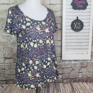 Micro Knit Linen Geometric Design Top